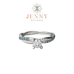 Celestial Twist Engagement Ring