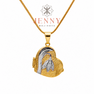 Snowdrop Heart Locket
